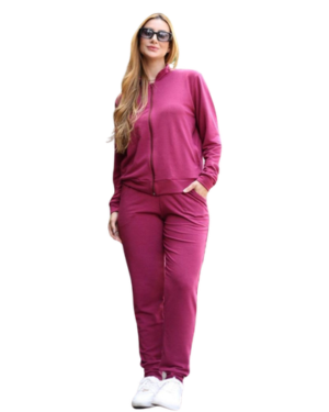 Pijama com Zíper e Calça Estilo Jogger