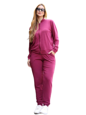 10351 pijama de fecho rosa