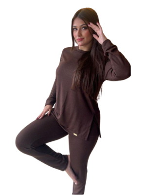 10529 pijama lanzinha marrom